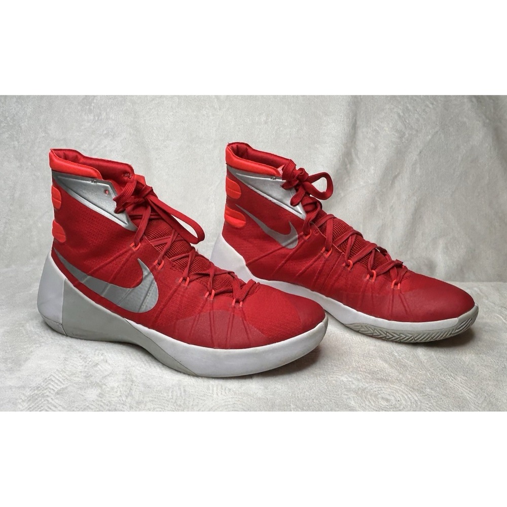 Nike Mens Size 12 Hyperdunk 2015 Red Basketball Shoes Lace Up 749885-605